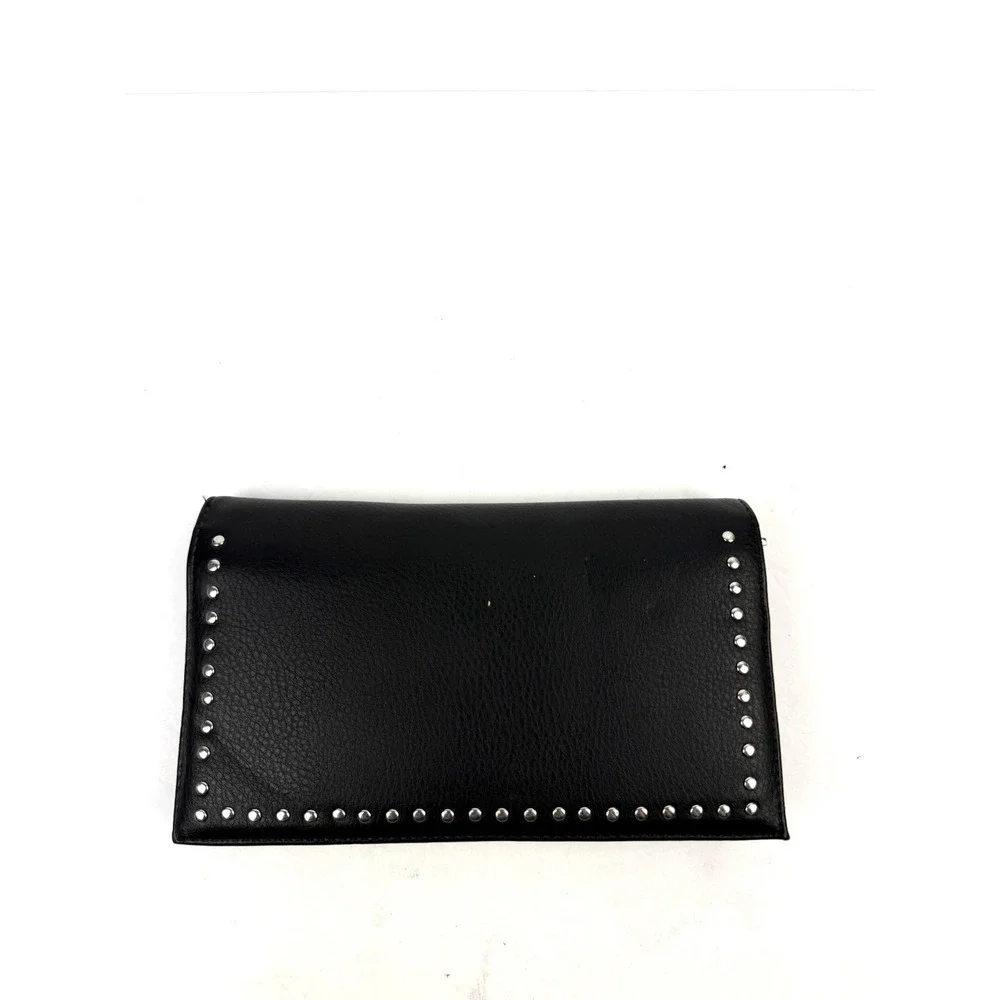 International Concepts 3 In 1 Wallet Black Faux Leather Passport Travel NEW